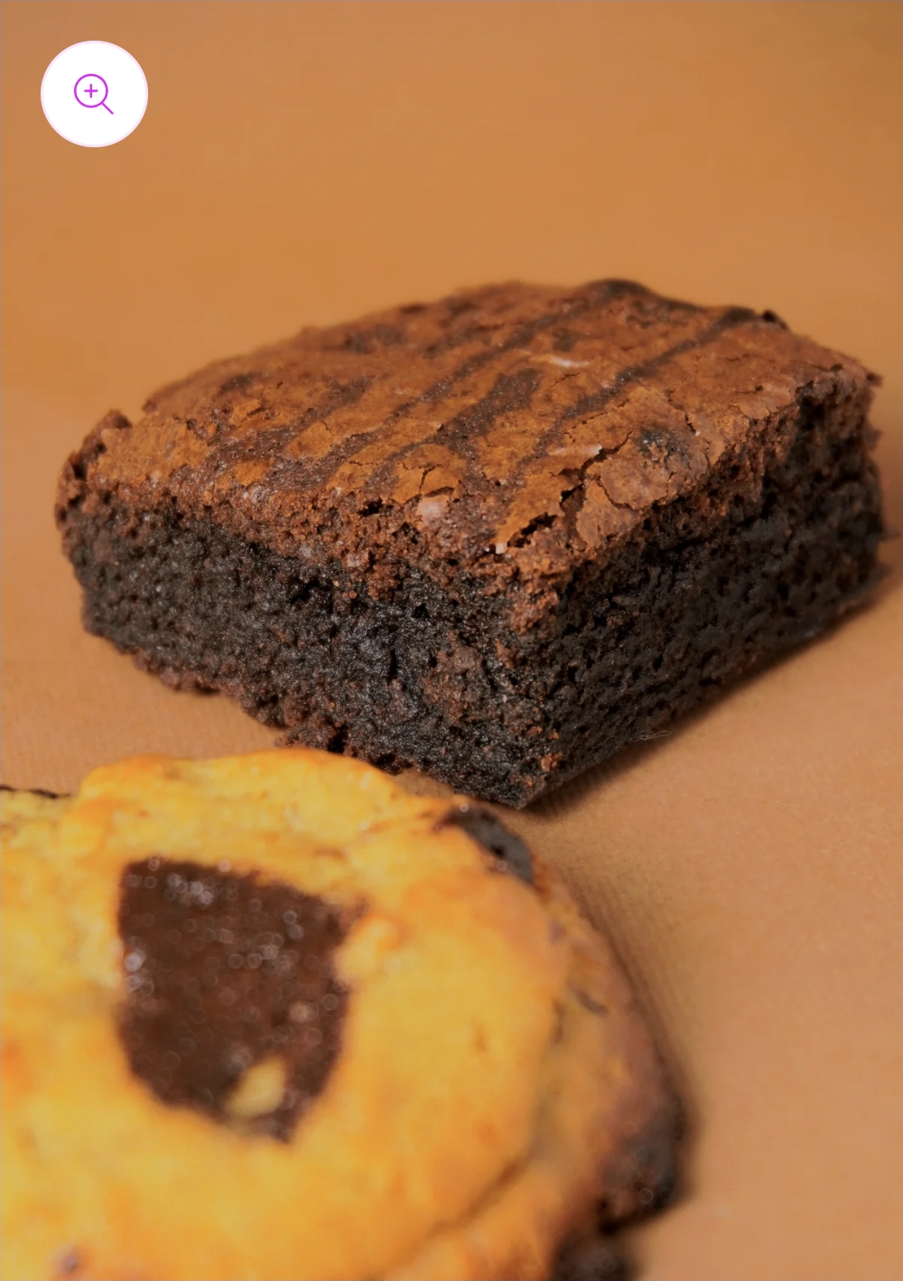 4 Thick Fudge Brownies - Free Delivery!
